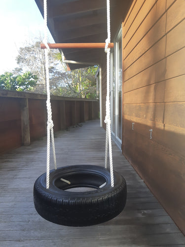 Horizontal Tyre Swing with Trapeze