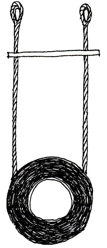 Hoop Tyre Swing with Trapeze